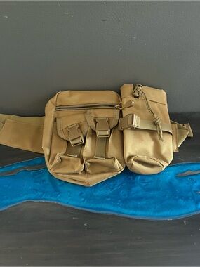 Tactical Utility Waist Pack in khaki- Men’s Outdoor Belt Bag